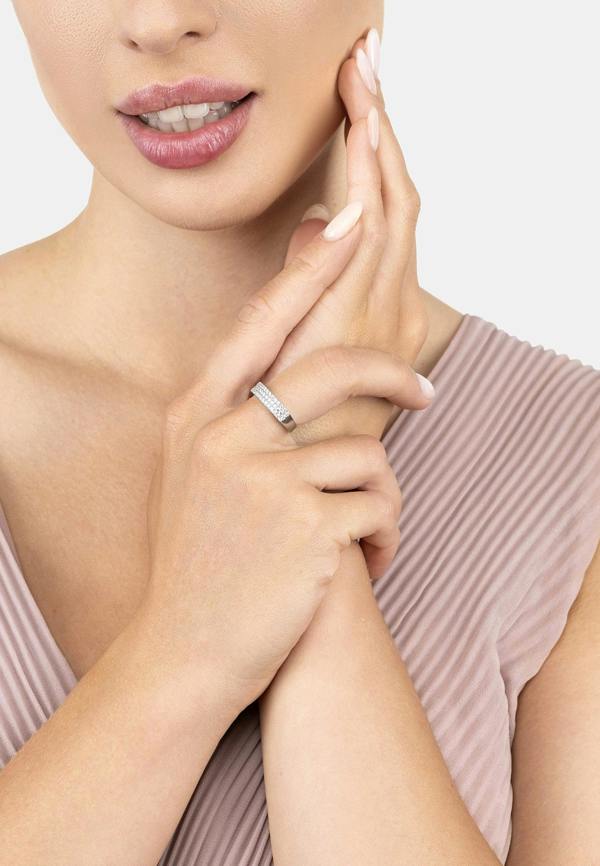 Latelita Charleston Art Deco Cocktail Ring Silver