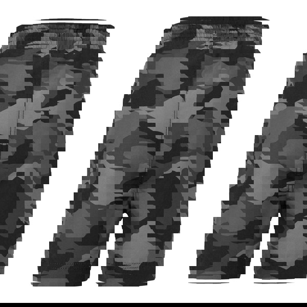 Regatta Childrens/Kids Skander III Camouflage Swim Shorts - Grey/Black