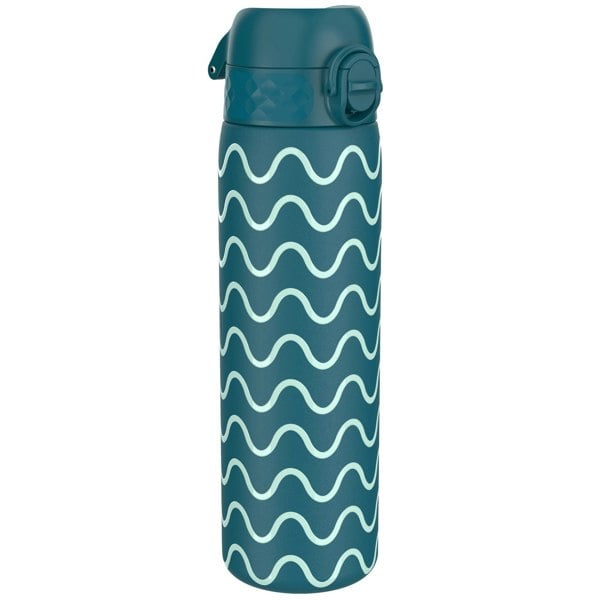 ION8 Leak Proof Slim Thermal Water Bottle, Insulated Steel, Wave, 500ml (17oz)