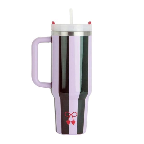 Regatta Striped 1.2L Thermal Mug - Lilac/Candy - 