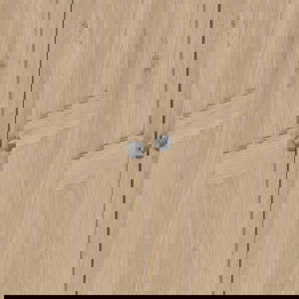 Furniture To Go Brande Wardrobe with 4 Frame Doors in Jackson Hickory