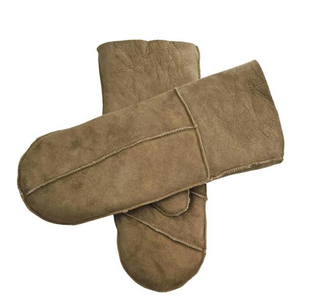 Infinity Leather Womens Genuine Real Sheepskin Suede Mittens Warm Gloves