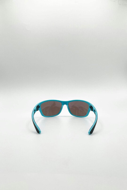 SVNX Basic Outdoor Sports Racer Sunglasses In Blue With Case