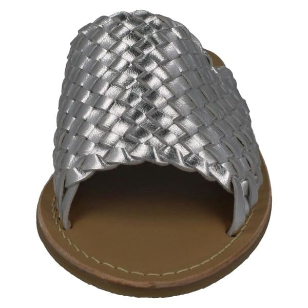 Leather Collection Ladies Leather Collection Flat Weave Vamp Mules F00192