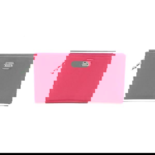 Eastern Counties Leather Womens/Ladies Rosemary Contrast Leather Purse - Fuchsia/Grey - 