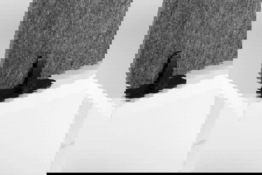 Durable Felt Desk Divider Panel | Visual Acoustic Privacy Partition 120cm | Grey