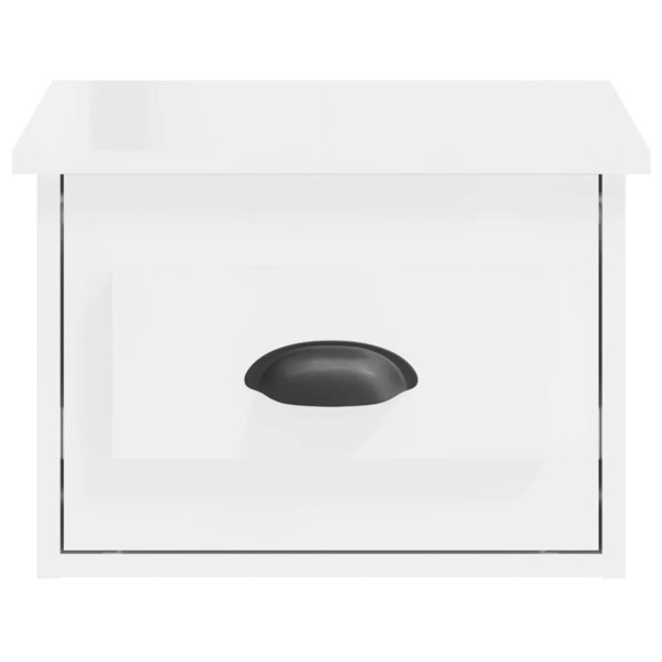 Berkfield Wall-mounted Bedside Cabinets 2 pcs High Gloss White 41.5x36x28cm