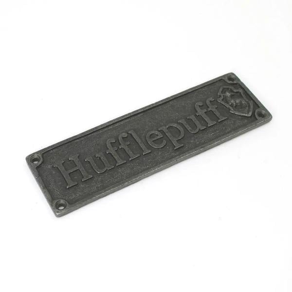 Antique Cast Iron Hufflepuff Door Sign/Plaque - 172mm