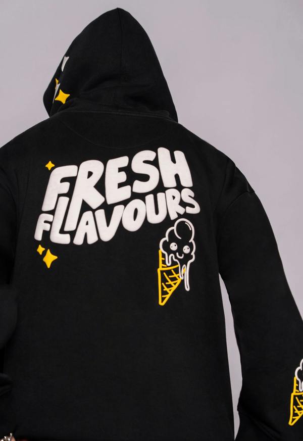 Fresh Couture Fresh Flavours Hoodie - Black