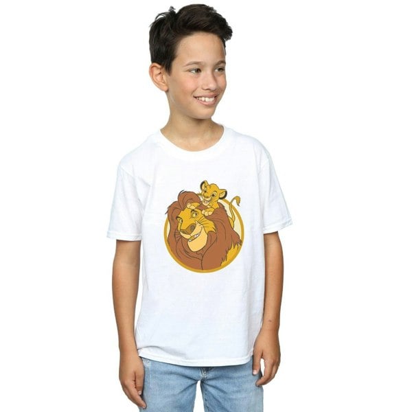 Disney Boys The Lion King Mufasa And Simba T-Shirt - White