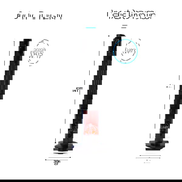 MONHOUSE 33" Oscillating Tower Fan Electric Heater - PTC Ceramic LCD Display