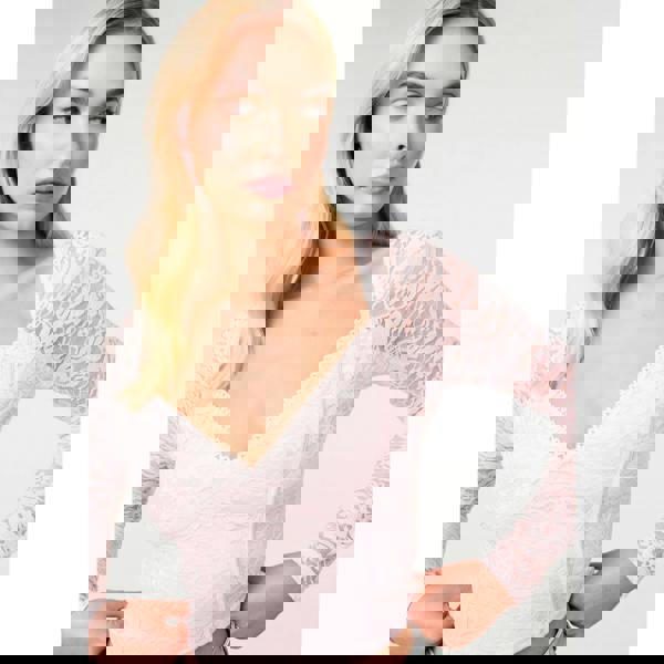 Pink Vanilla Long Sleeve Lace Top