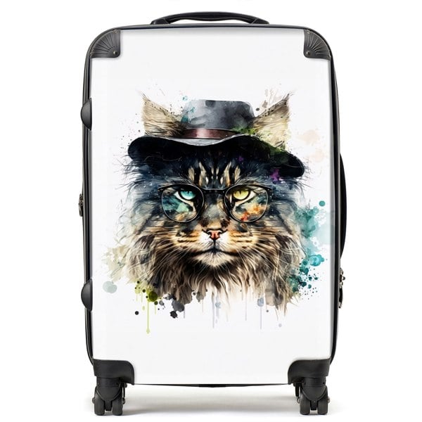 Warren Reed Norwegian Forest Cat Splashart Suitcase