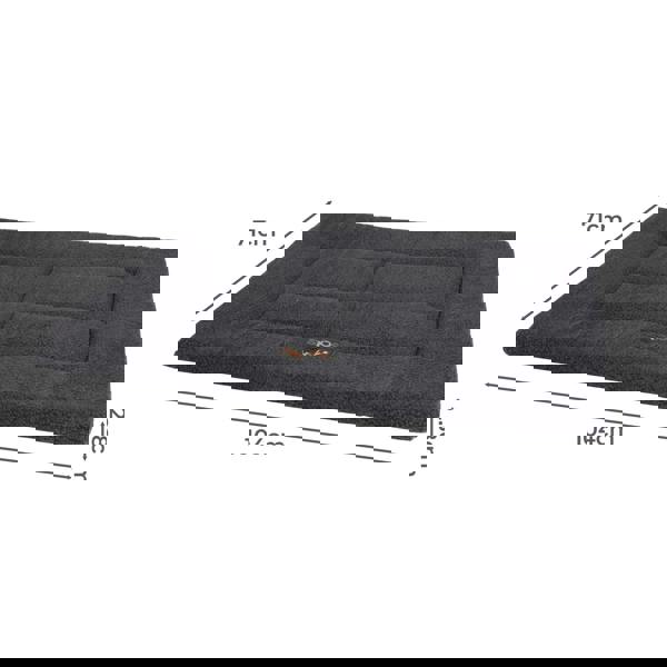 SKYLOS Large Dog Bed Foam Mattress Soft Plush Pet Bed Non Slip Mat XXL 104x71cm