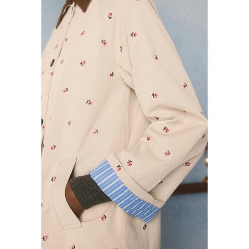 Cath Kidston Womens Rose Trench Coat - Tan/Brown