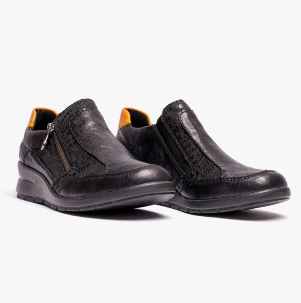 Rieker L4850-00 Womens Shoes - Black