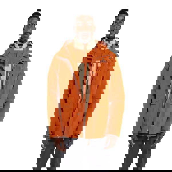 Mountain Warehouse Mens Wetlands 3 in 1 Waterproof Jacket - Rust - 