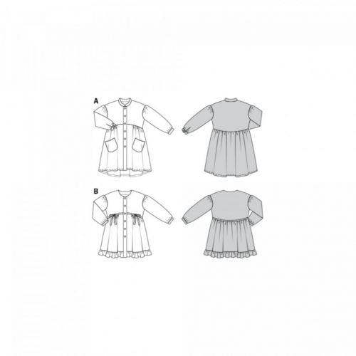 Burda Sewing Pattern 9309 Dresses For Kids, 92 to 122 - Intermediate