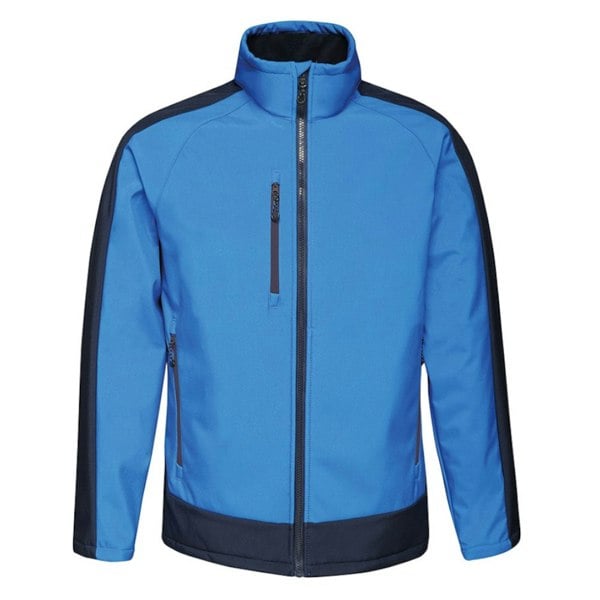 Regatta Mens Contrast Three Layer Printable Soft Shell Jacket - New Royal/Navy