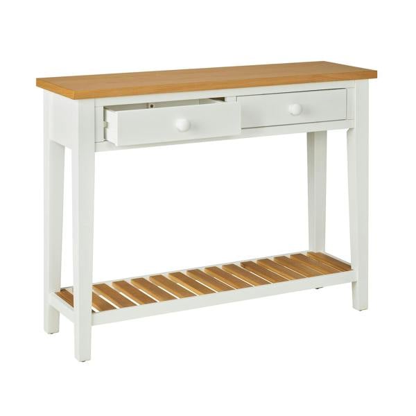 Statement Furniture Ludlow White Console Table with Storage