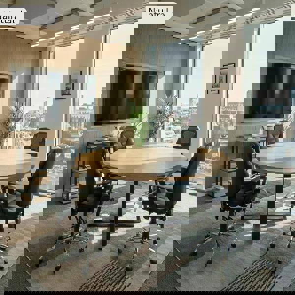 TRL Furniture Premium Solid Oak Round Meeting Room Table