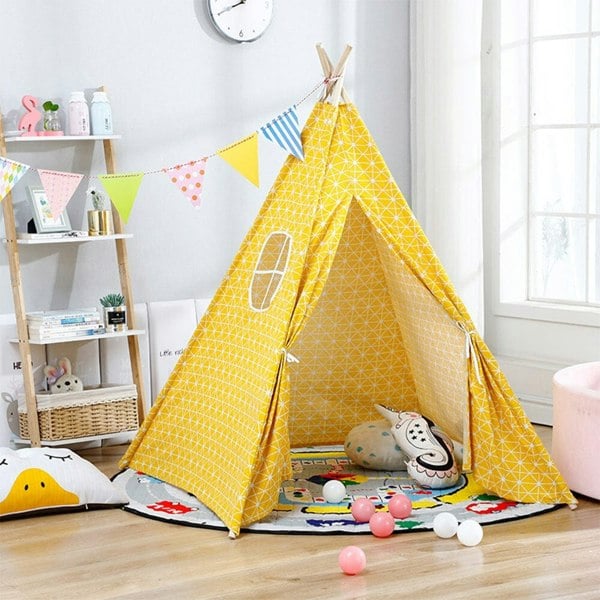 Children Indian Tent Teepee Kids Indoor Play House, CD0069 Living and Home