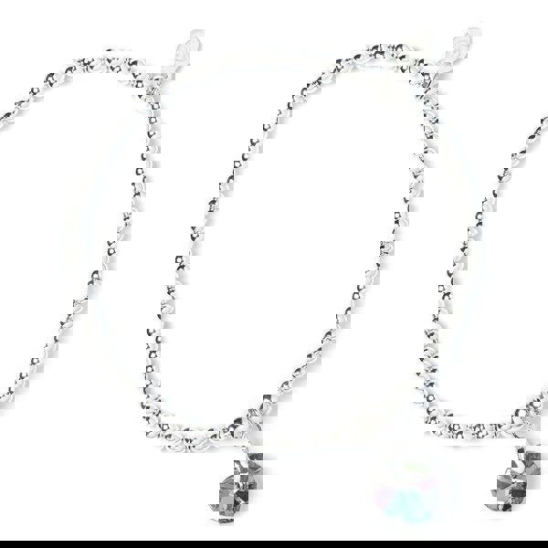 Crystal Hearts on Silver Ball Bead Bracelet - MYLEE London