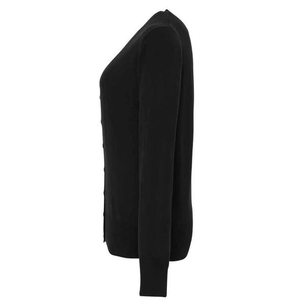 Premier Womens/Ladies Essential Acrylic V Neck Cardigan - Black