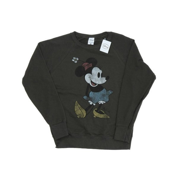 Disney Womens Classic Minnie Mouse Heather Sweatshirt - Light Graphite