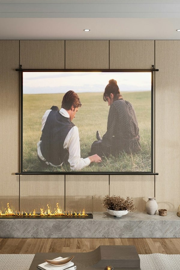 Living and Home 80" 3D 4K HD Indoor 4:3 Portable Projector Screen