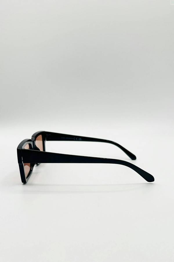 Oversized Square Sunglasses In Black - svnx