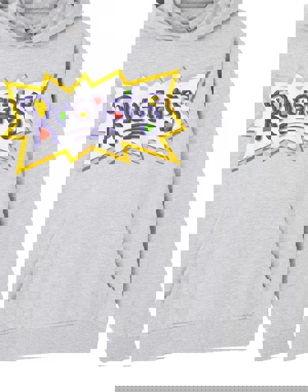 Rugrats Unisex Grey Classic Logo Hoodie