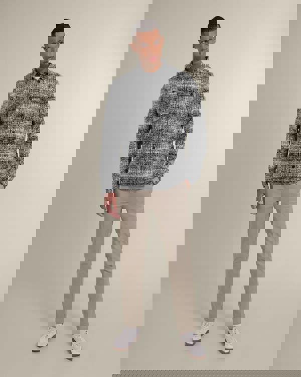 Larsson & Co Dragor - Shadow Check Jersey Casual Overshirt