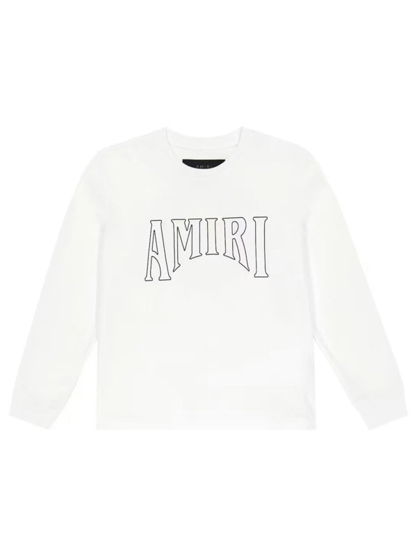 Amiri Kids Sun Graphic Long Sleeve Tee – White