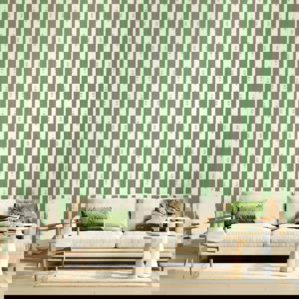Hoopla Walls Decorative Stripe - Forest 10m Wallpaper