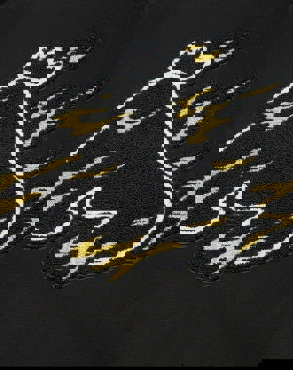 Money Gold Flames Hood Black