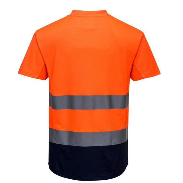 Hi-Vis Contrast Mesh Insert T-Shirt S/S Portwest