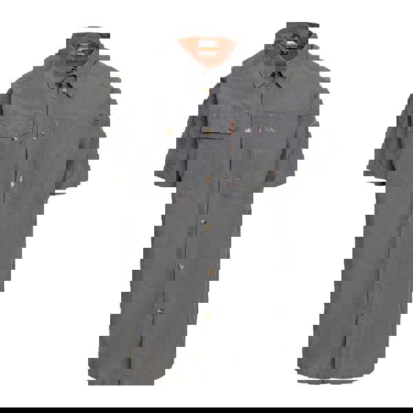 Trespass Mens Lowrel Mosquito Repellent Short-Sleeved Shirt - Grey - 