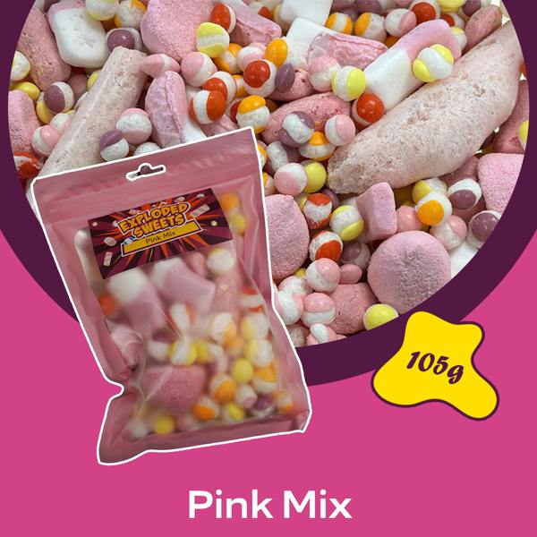 Exploded Sweets Pink Mix | Exploded Sweets | Freeze Dried Sweets UK