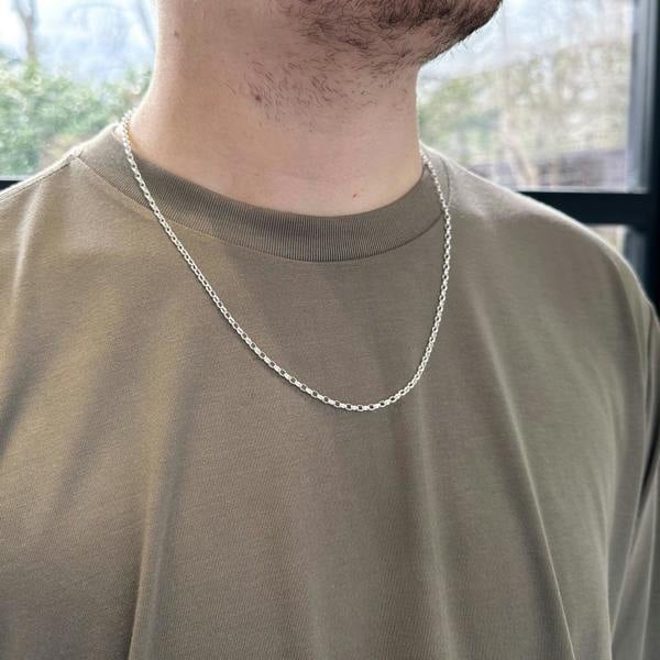 Love Silver Sterling Silver 2.7mm Belcher Chain