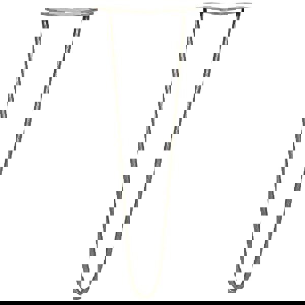 SkiSki 4 x 16" Hairpin Legs - 2 Prong - 10mm - Raw Steel