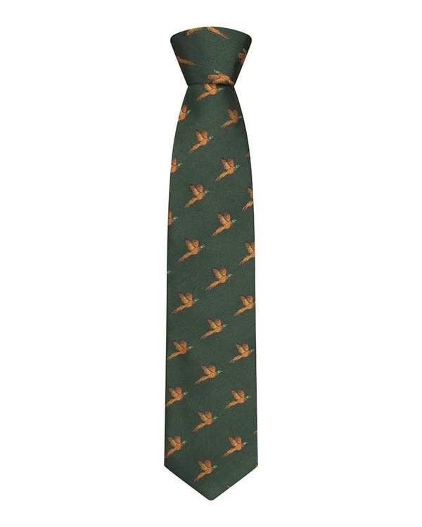 Pheasant tie in Green