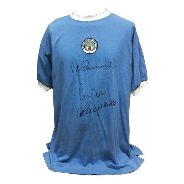 Unbranded Bell, Lee & Summerbee signed Manchester City shirt