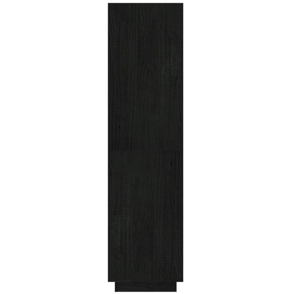 Berkfield Book Cabinet/Room Divider Black 40x35x135 cm Solid Pinewood
