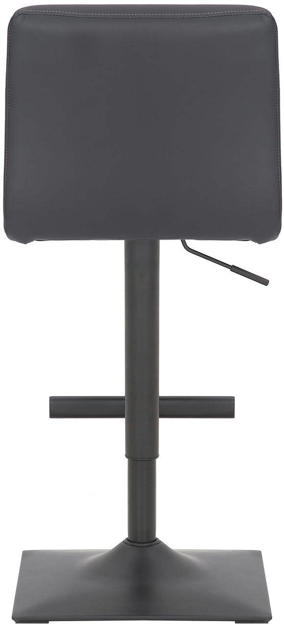 Lamboro Luscious Kitchen Bar Stool, Matt Black Footrest, Adjustable Swivel Gas Lift, Breakfast Bar & Home Barstool, Charcoal Grey