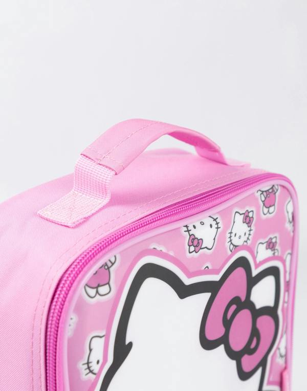 Hello Kitty Girls Pink Character Lunch Bag Bottle and 3 Snack Pot (One Size)