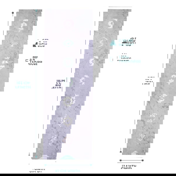 Myga Vegan Suede Yoga Mat – Luxurious Rubber Yoga Mat Available in 6 Stunning Patterns