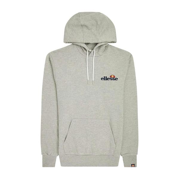 Ellesse Mens Embroidered Logo Hoodie - Grey Marl - 