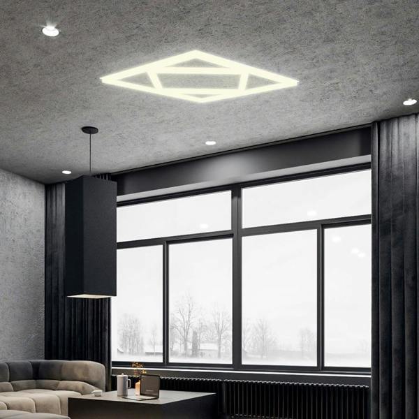 ENER-J Double Square Borderline LED Panel, 60x60 40W 4000 Lumens, 3 Years warranty | Pack of 6 - 4000K