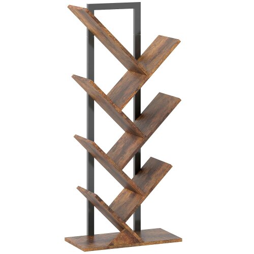 Wyld Haus Modo Wood Wood Effect 6 Section Tree Style Bookcase